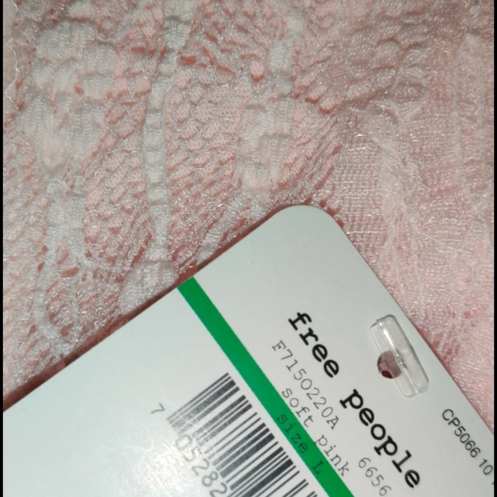 Free People Soft Pink Lace Bandeau Large F7150220A - Picture 4 of 5